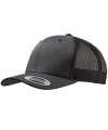 F6606 6606 Flexfit Retro Trucker Cap Dark Grey/Dark Grey colour image