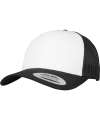 F6606CF 6606CF Flexfit Retro Coloured Front Trucker Cap Black / White colour image