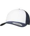 F6606CF 6606CF Flexfit Retro Coloured Front Trucker Cap Navy / White colour image