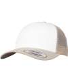 F6606CF 6606CF Flexfit Retro Coloured Front Trucker Cap Khaki / White colour image