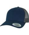 F6606T 6606T Flexfit Retro Trucker Two Tone Cap Navy / Greyish Brown colour image