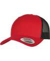 F6606T 6606T Flexfit Retro Trucker Two Tone Cap Red / Black colour image
