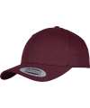 F7706 7706 Flexfit Curved Classic Snapback Cap Maroon colour image