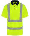 RX710 Pro RTX High Visibility Polo Shirt Yellow  / Navy colour image