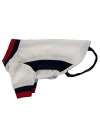 PP008 Dog’s football t-shirt White / Red / Navy colour image
