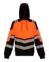 RG532 TRF780 Regatta High Visibility X-Pro Hoodie Black / Hi-vis Orange colour image