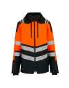 RG533 TRW550 Regatta High Visibility X-Pro Waterproof Shell Jacket Black / Hi-vis Orange colour image