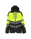 RG533 TRW550 Regatta High Visibility X-Pro Waterproof Shell Jacket Black / Hi-Vis Yellow colour image
