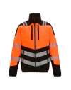 RG538 TRA953 Regatta High Visibility X-Pro Hybrid Jacket Black / Hi-vis Orange colour image