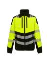 RG538 TRA953 Regatta High Visibility X-Pro Hybrid Jacket Black / Hi-Vis Yellow colour image