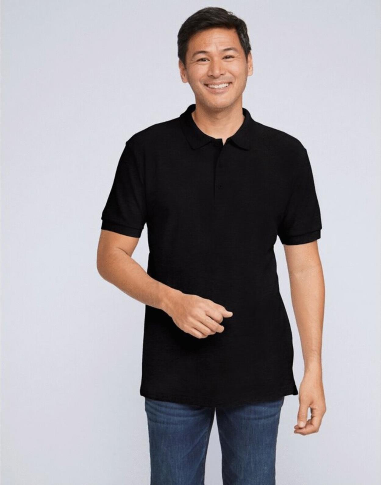 Gildan premium cotton polo best sale