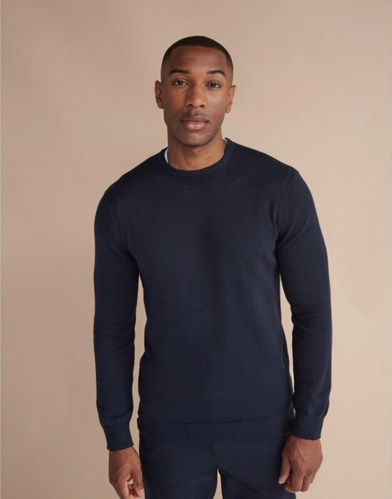 H725 Mens Crew Neck Jumper Image 1