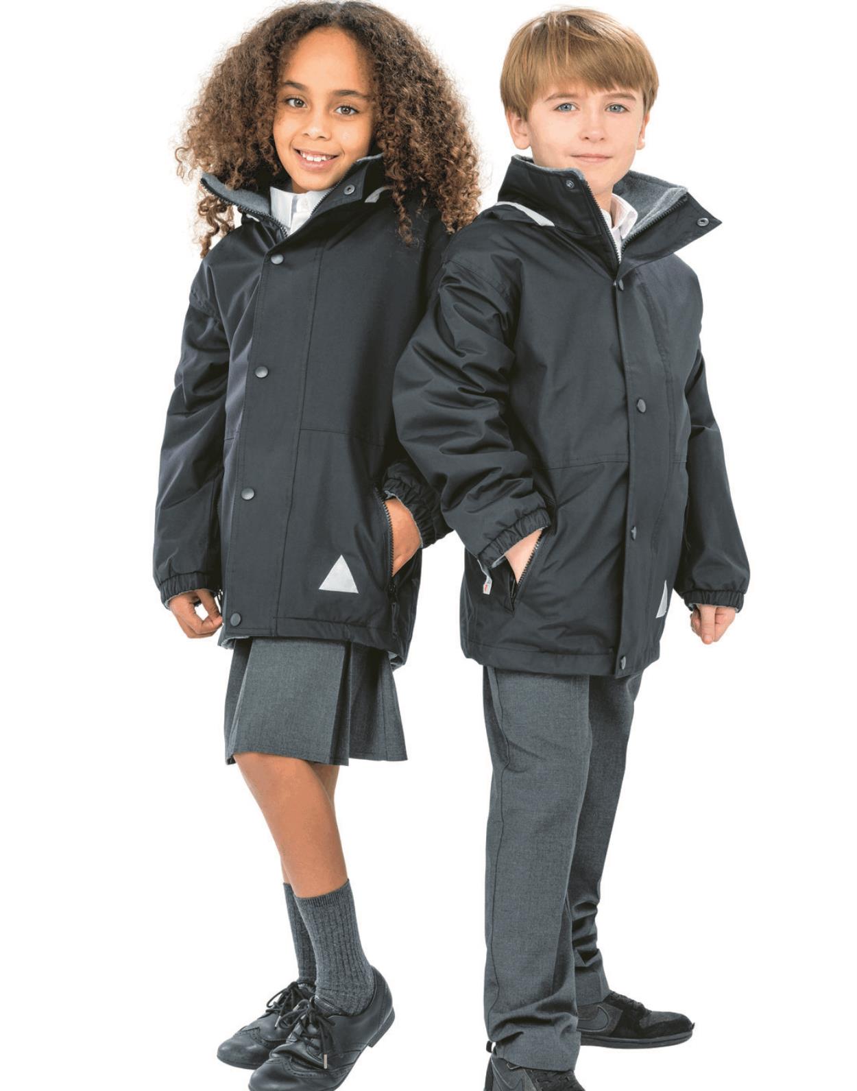 R160B Kids Reversible Fleece Jacket Image 1