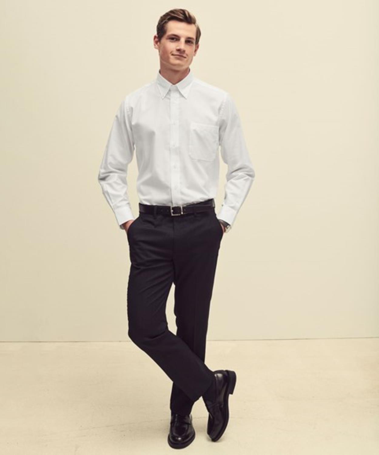 SS101M Long Sleeve Oxford Shirt secondary Image