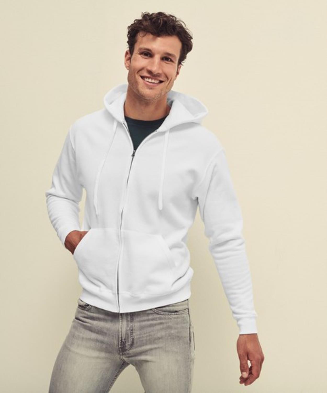 SS16M 62062 Classic Zip Through Hooded Sweat Image 1