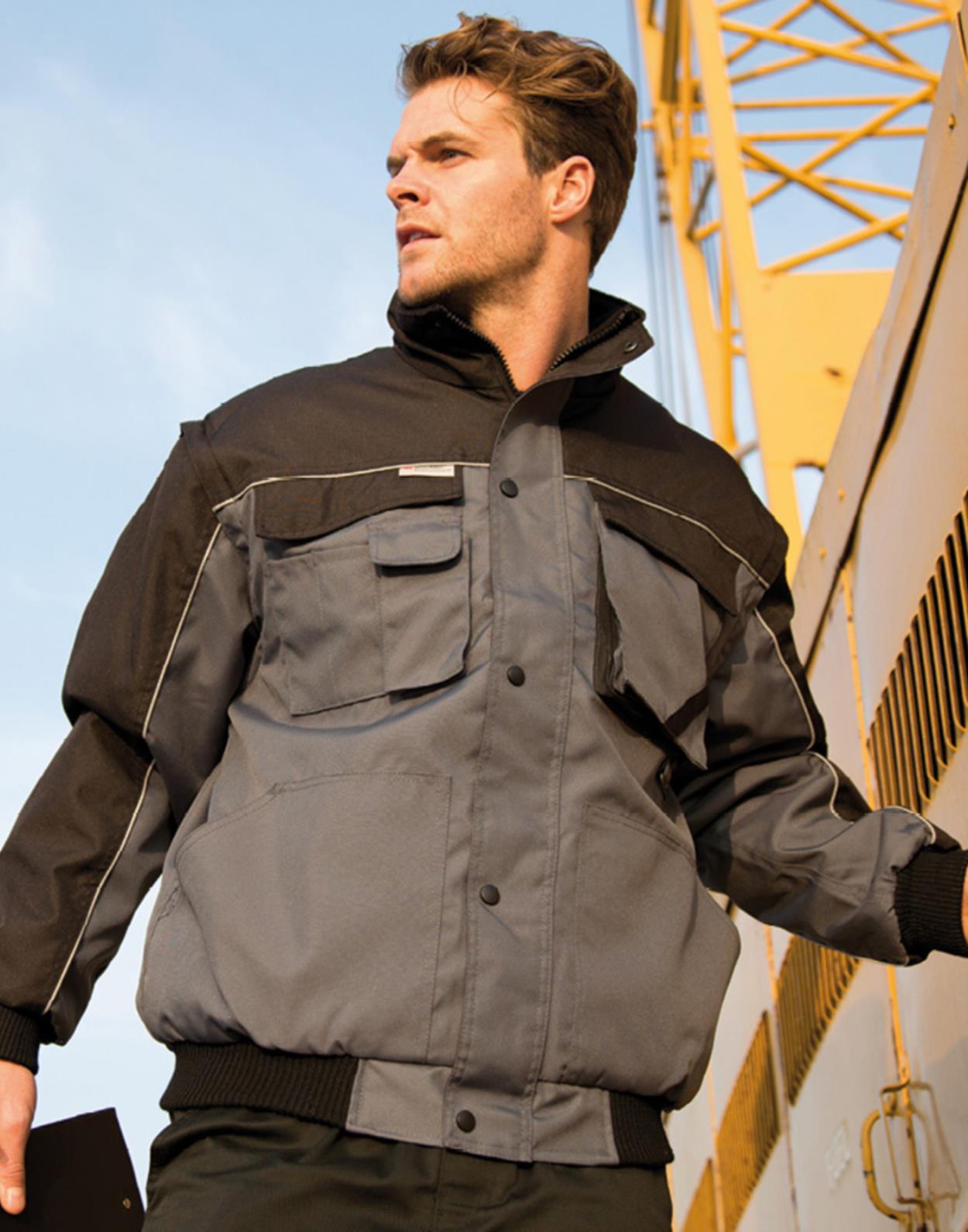 R71 Workguard Zip Sleeve Heavy Duty Pilot Jacket secondary Image