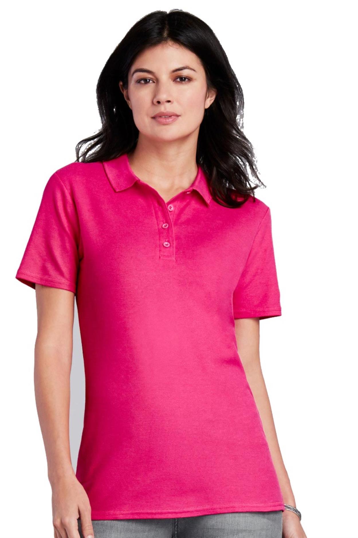 GD75 64800L Softstyle Ladies' Double Pique Polo Image 1
