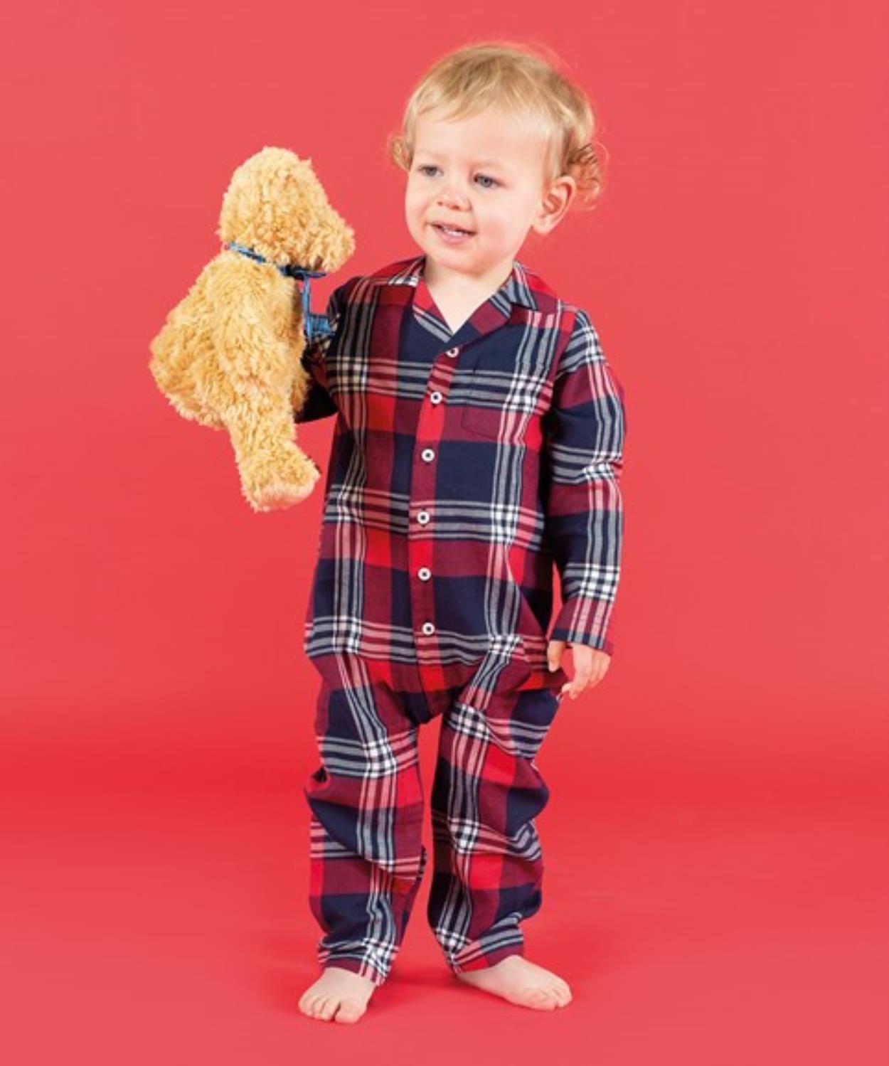 LW74T - Baby/ Toddler Tartan All in one