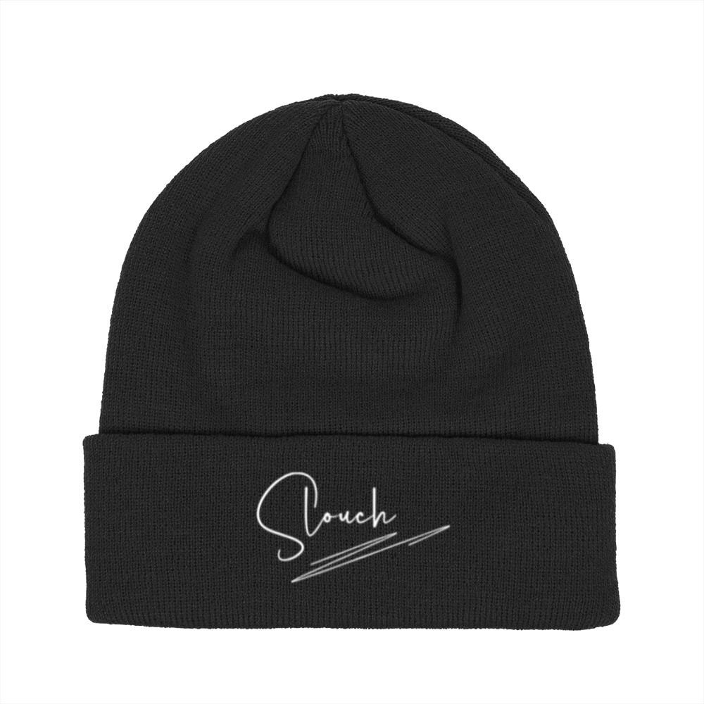 Slouch Black Pom Pom Beanie