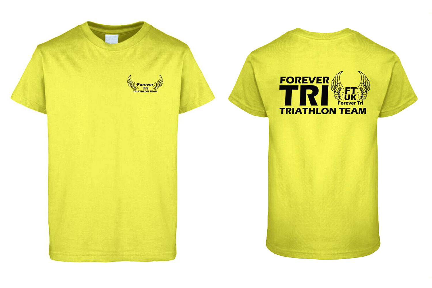 Forever Tri Yellow Tech T-Shirt