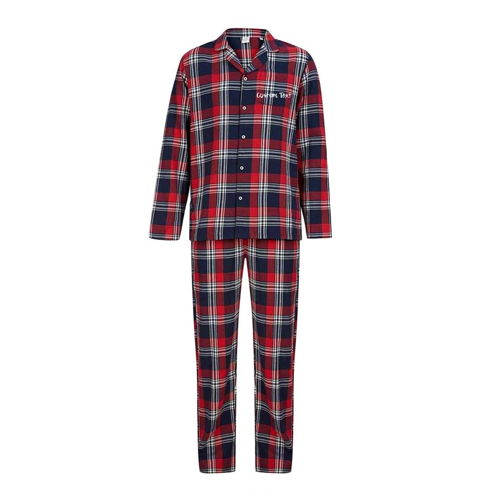 Mens Tartan Lounge Set