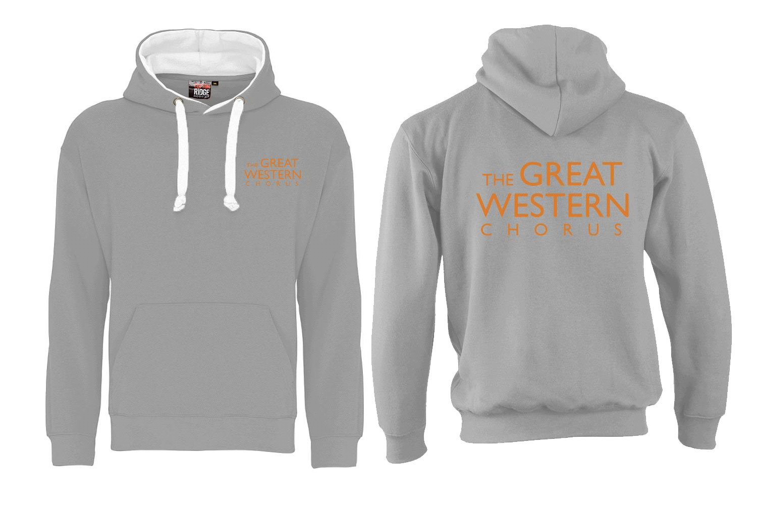 GWC Premium Hoodie With Orange Logo