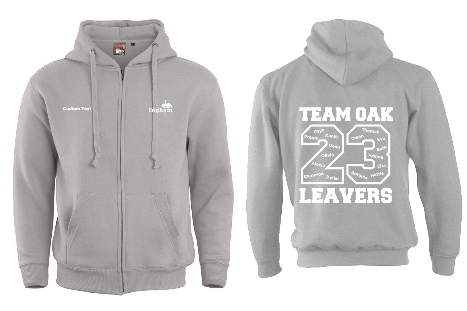 Oak Class Leavers23 Zip Hoodie