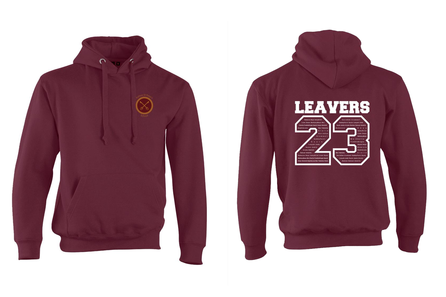 Ashton Adults Leavers Hoodie 23