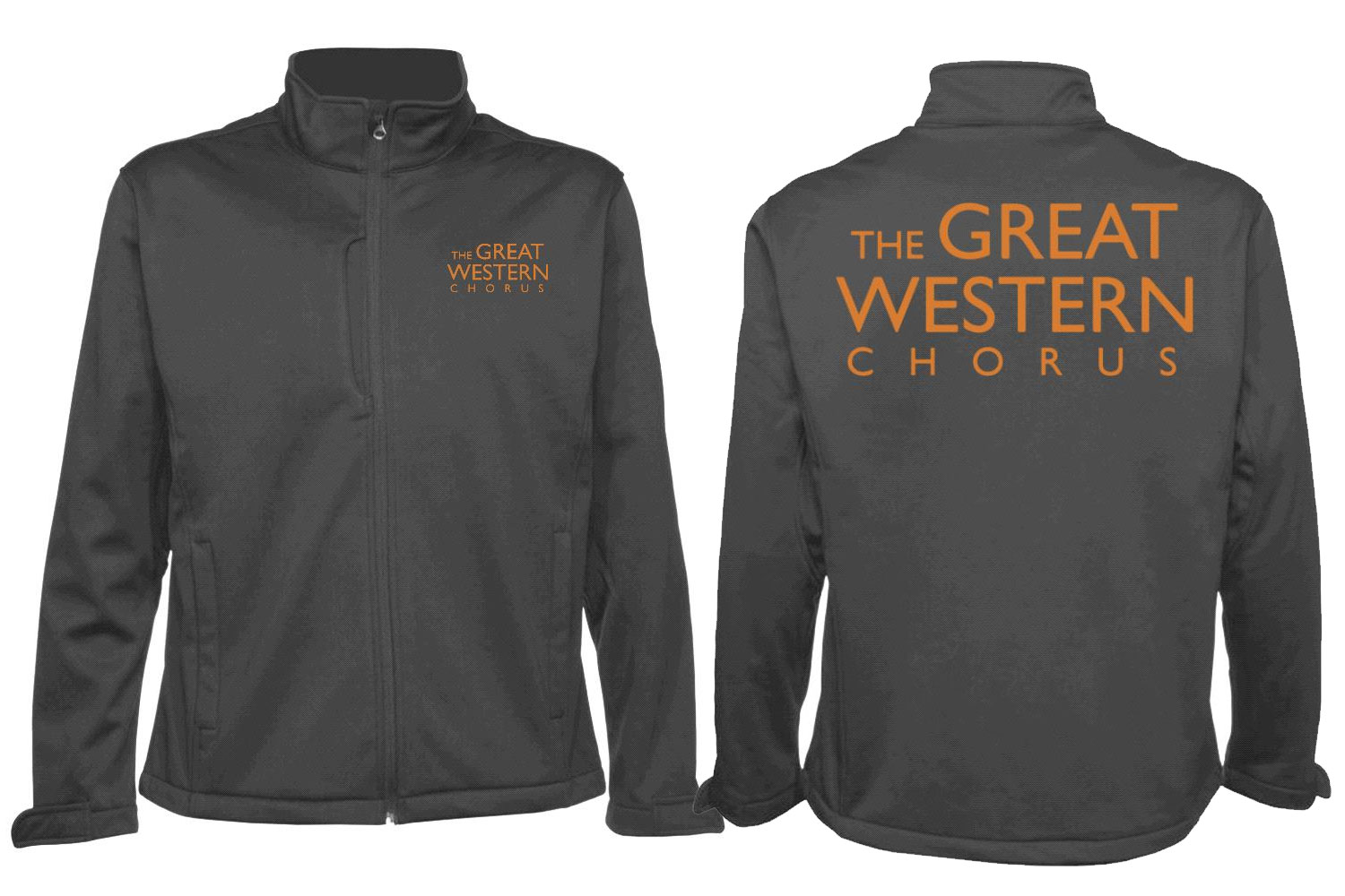 GWC Ladies Softshell with Orange logo