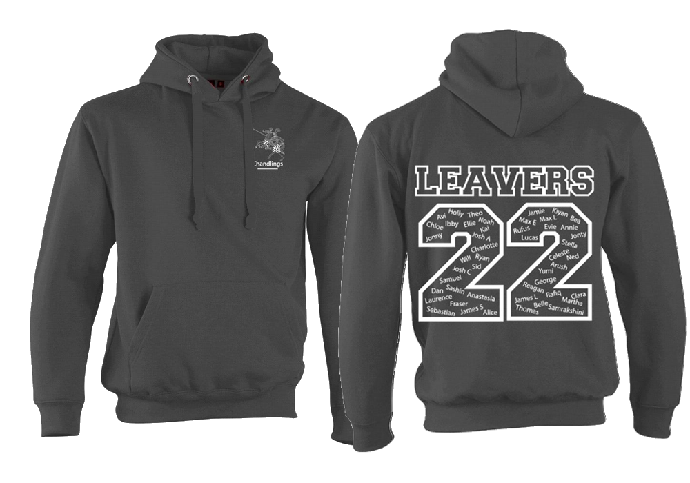 Chandlings Kids jumbled Leavers hoodie