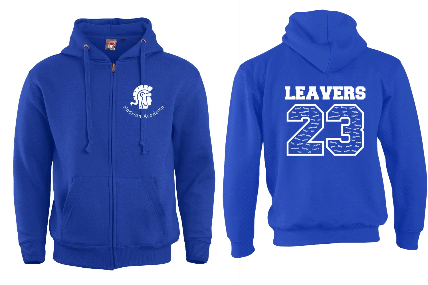 Hadrian Leavers Zip Hoodie