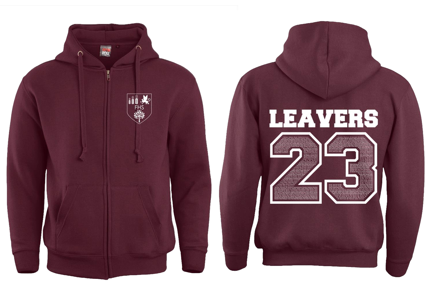 Featherstone Leavers Adults Zip Hoodie