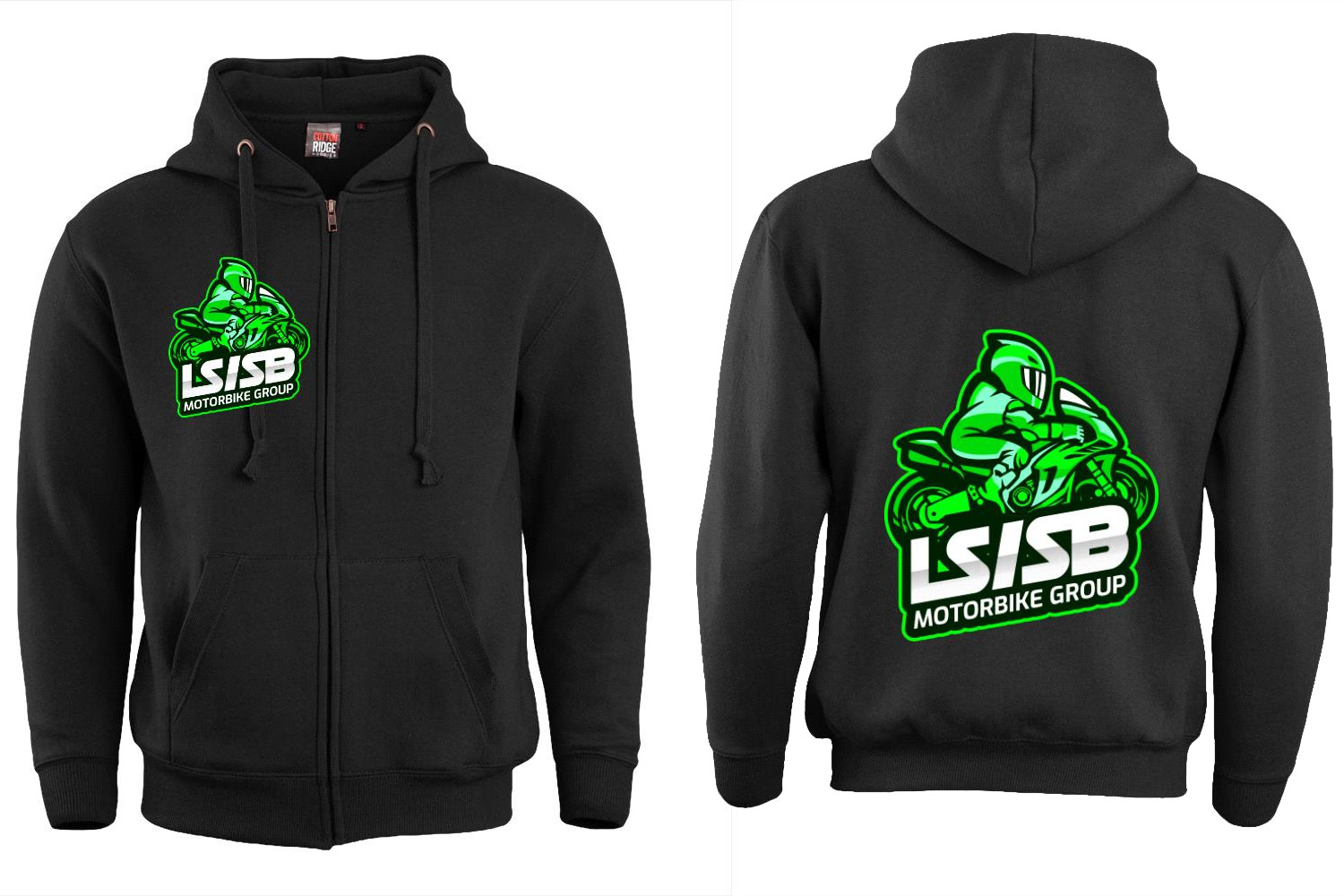 LSSB Green/White Logo Hoodie