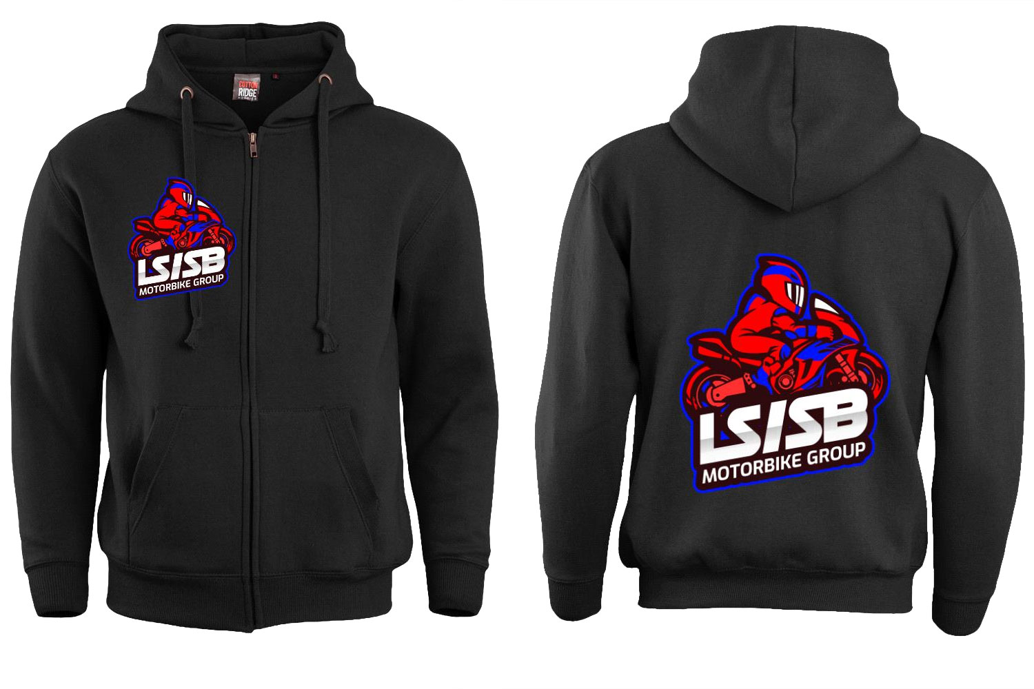 LSSB Red/Blue Logo Hoodie