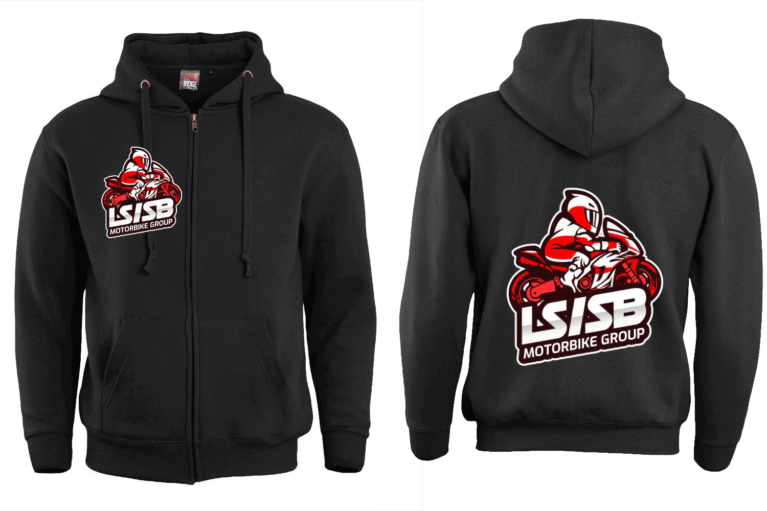 LSSB White/Red Logo Hoodie