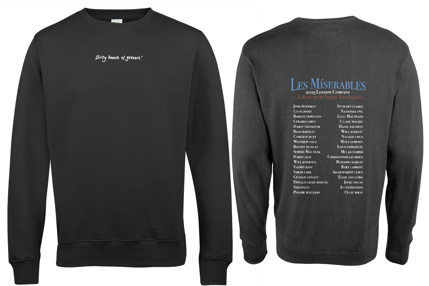 Stagey Smiles Kids Les Mis Sweater