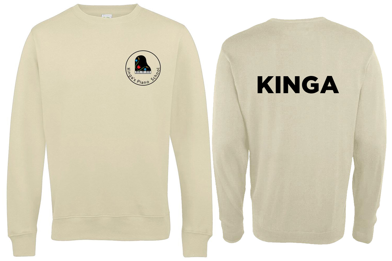 Kingas Piano Adult Sweatshirt