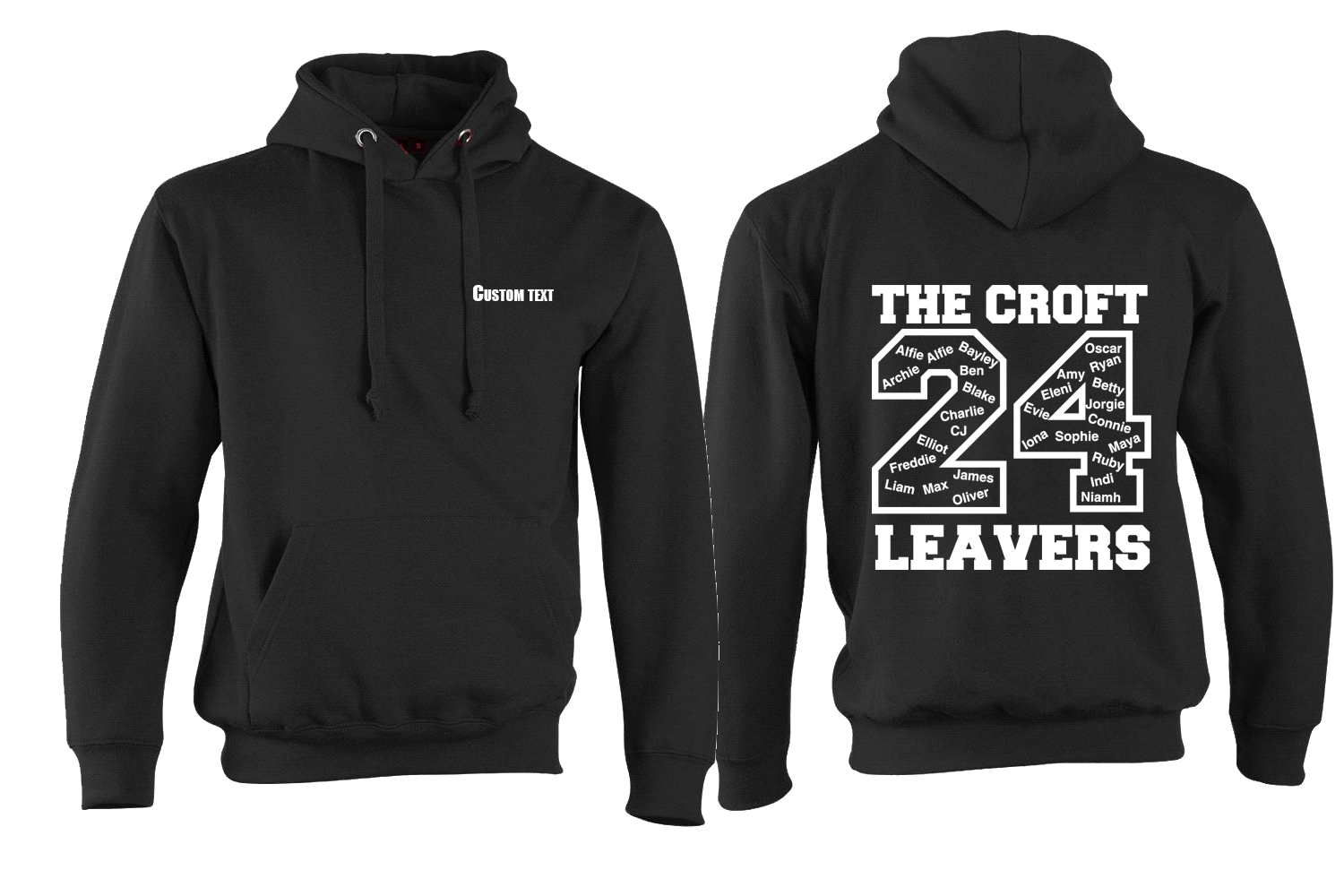 The Croft Adult Leavers Hoodies 2024