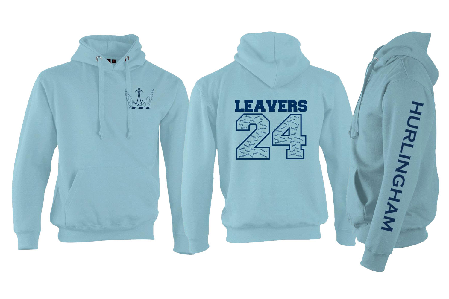 Hurlingham Leavers 24 Hoodie - SKy