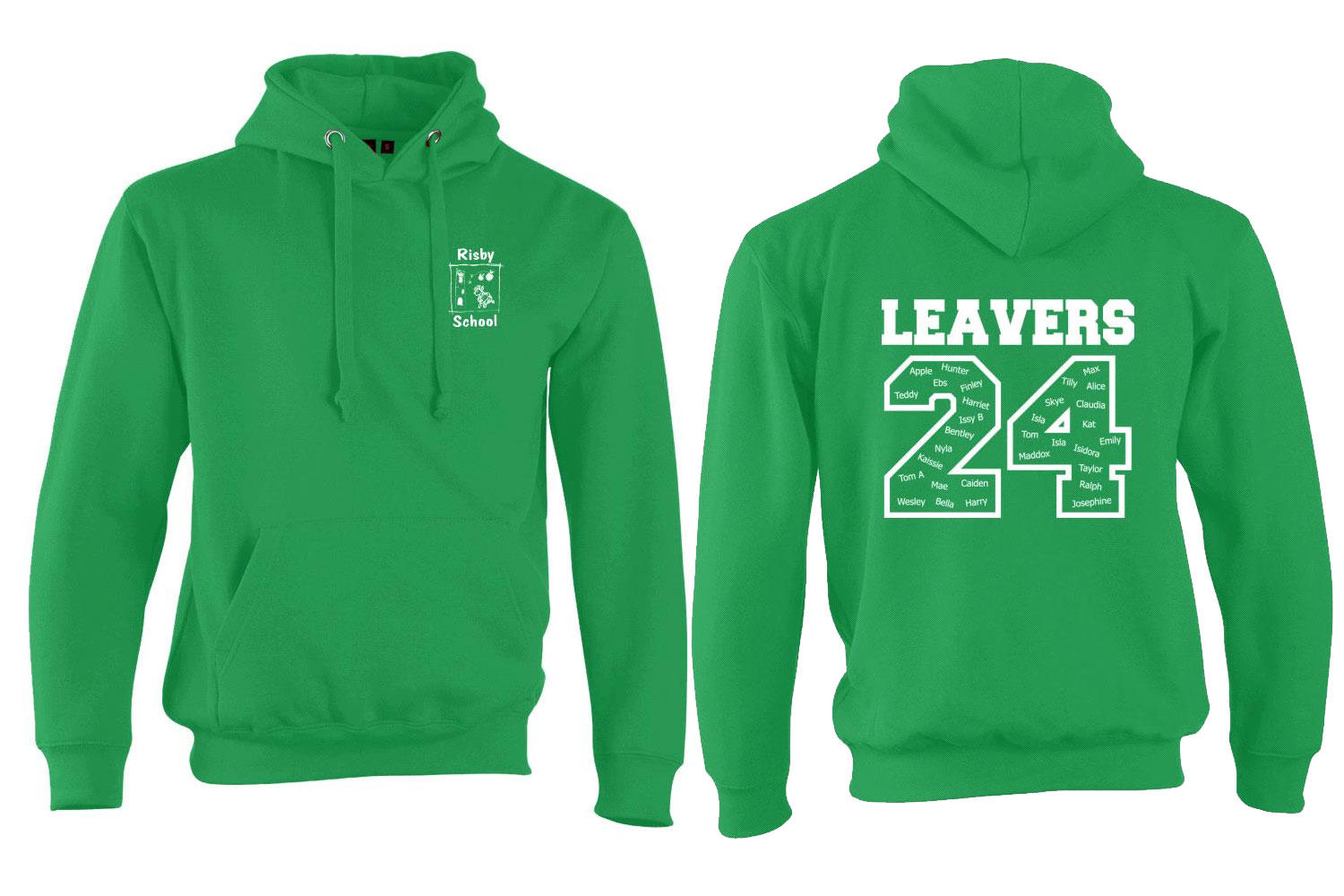 Risby Leavers 24 Adult Hoodie