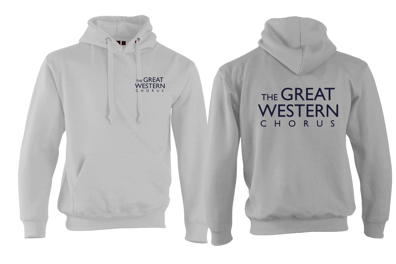 GWC Hoodie with navy logo