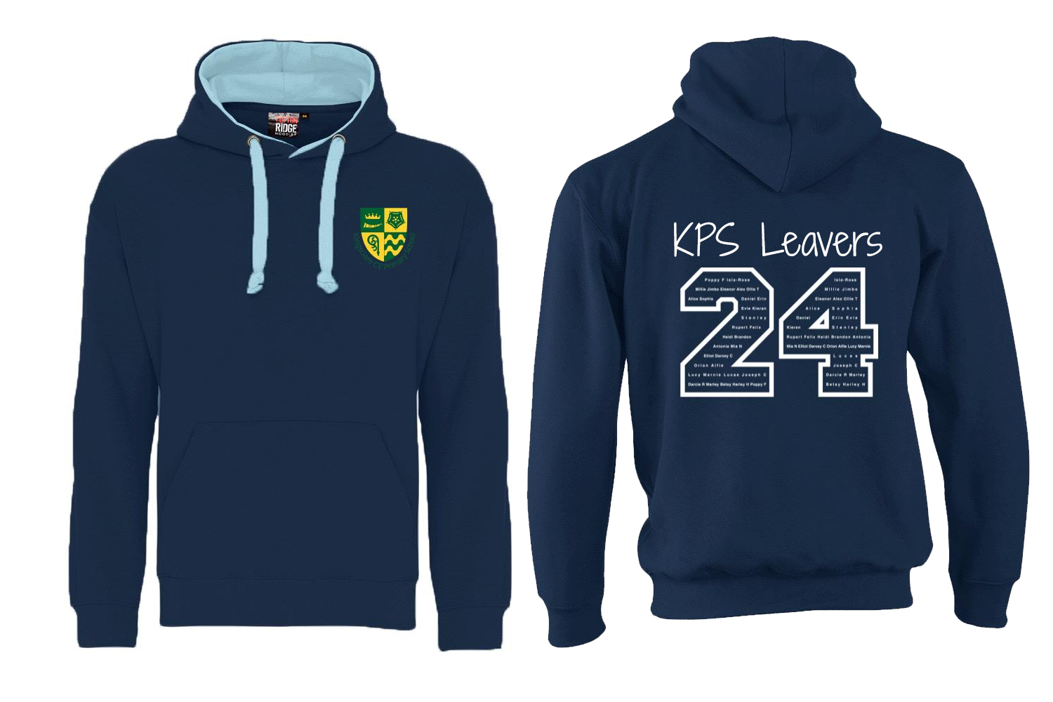 KPS Leavers 24 Kids Contrast Hoodie