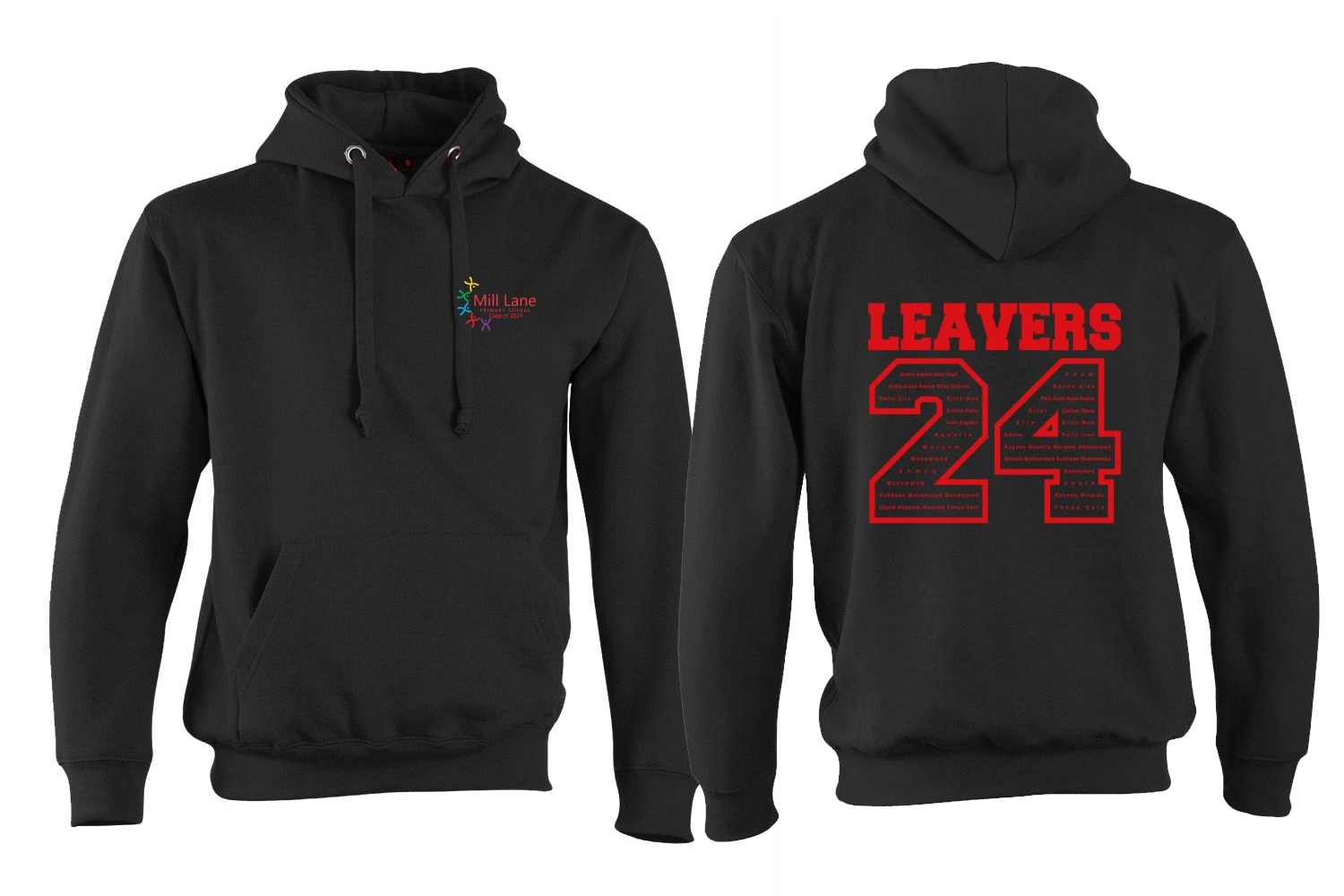 Mill Lane Adults Leavers hoodie 24