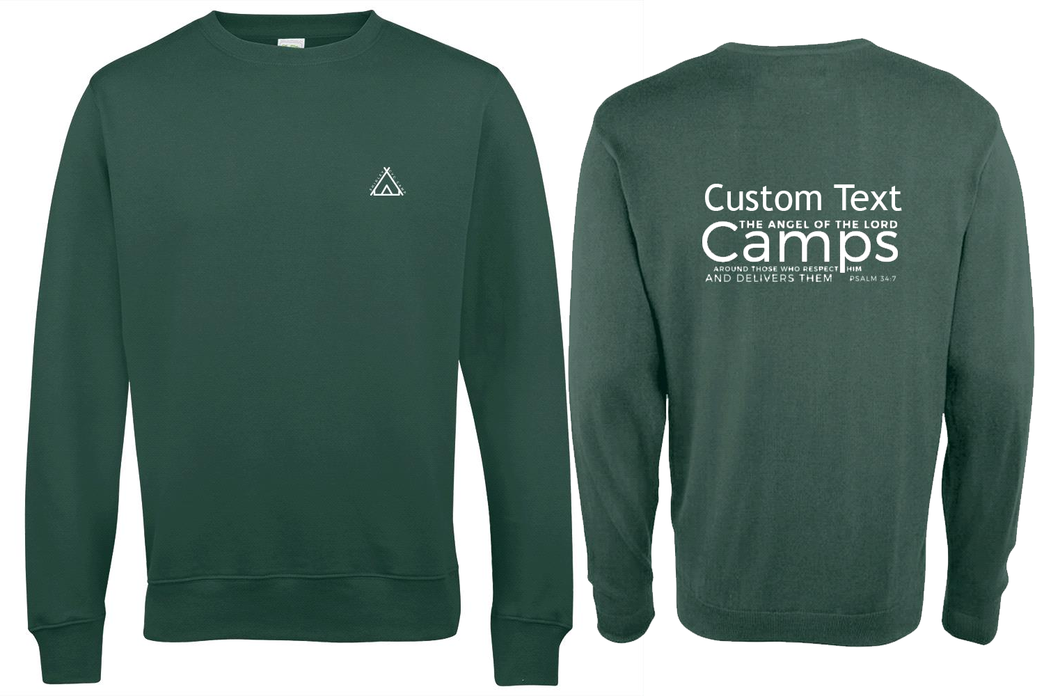 Shirley Camp White Logo Sweatshirt