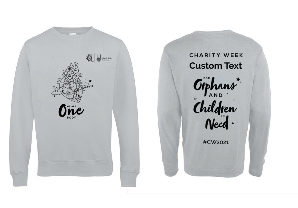 Charity Week Sweatshirts Grey German