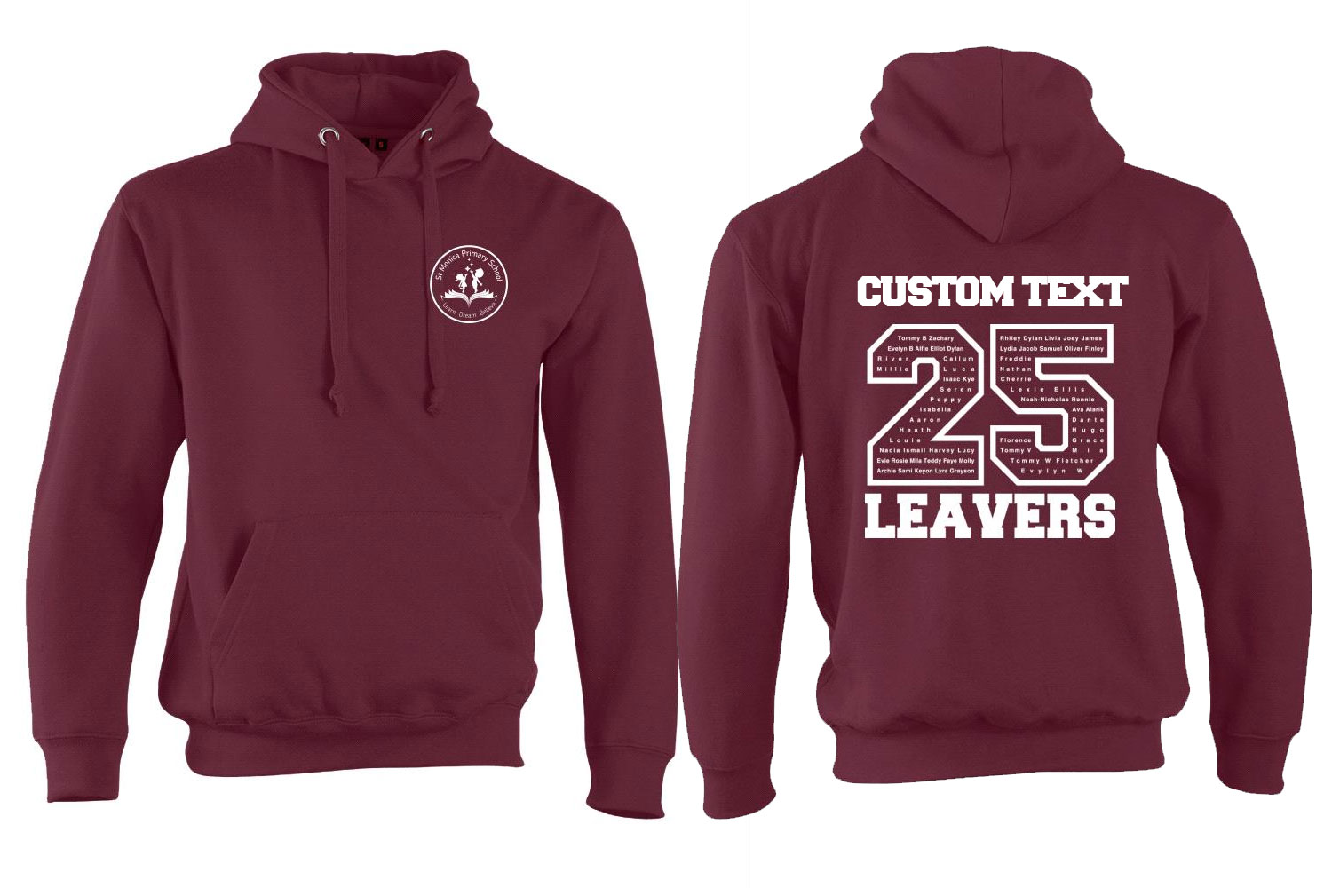 St Monicas College Leavers 25 Hoodie