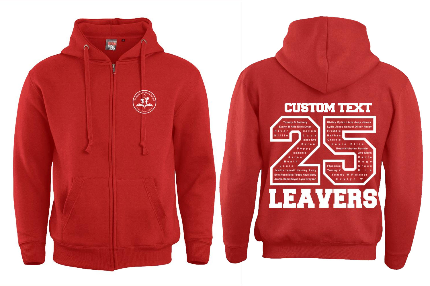 St Monicas Leavers 25 Kids Zip Hoodie