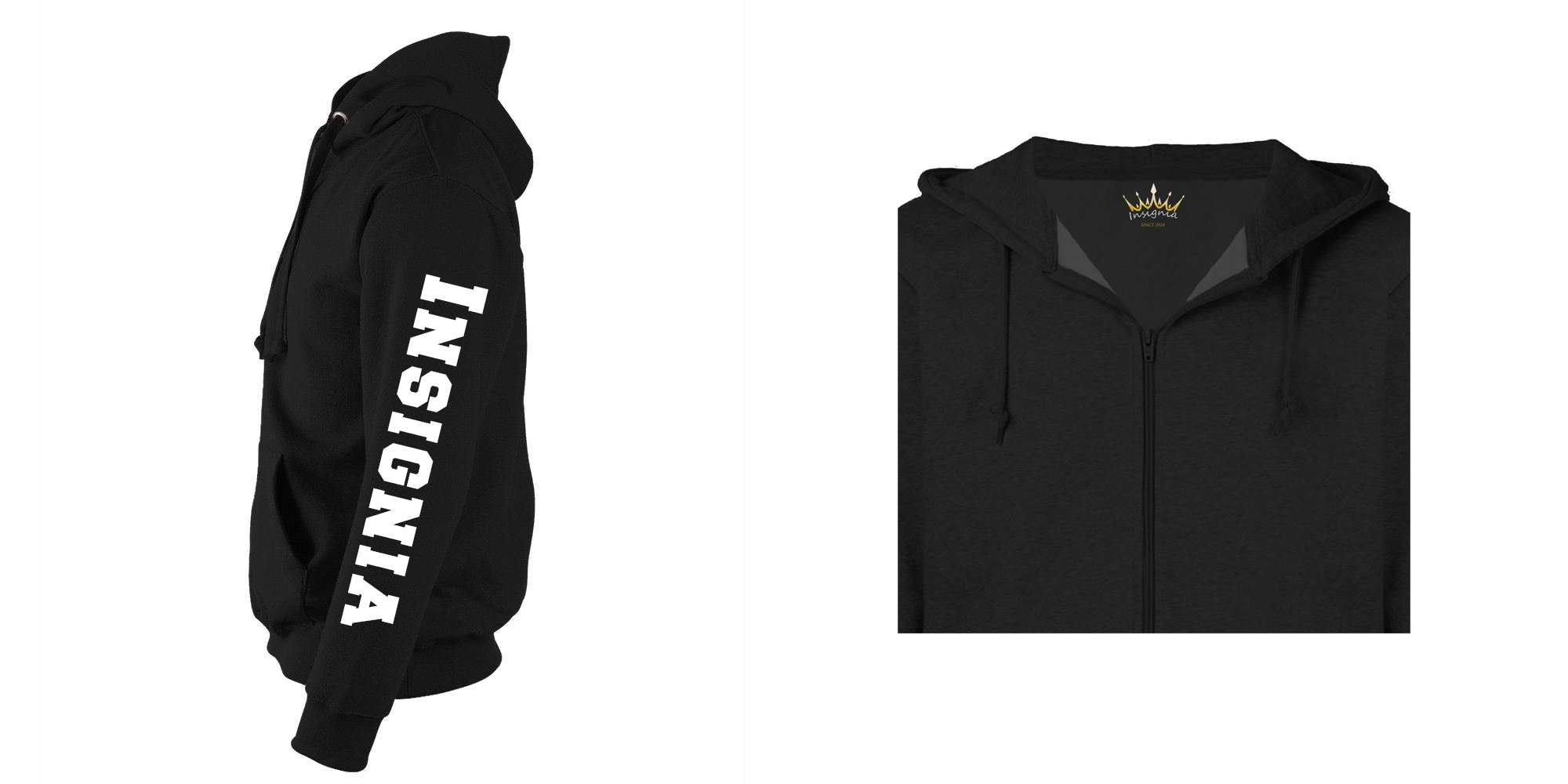 Insignia zip hoodie