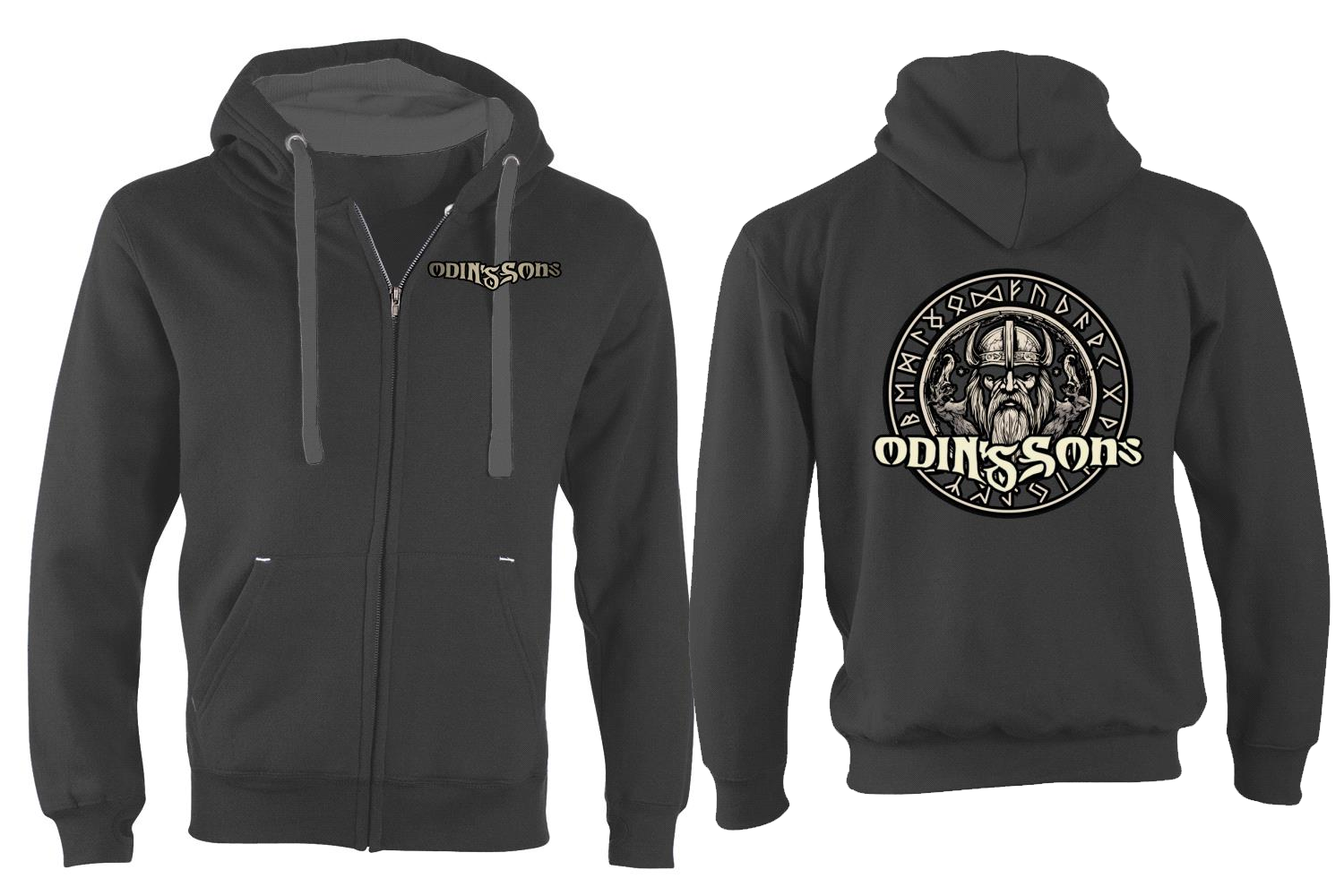 Odins son Fleece lined Hoodie