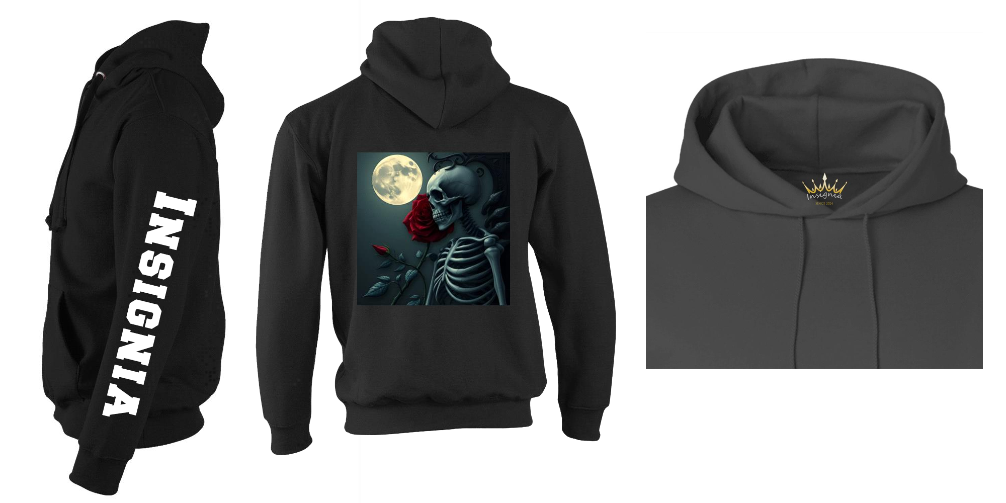 Insignia Moon rose Hoodie